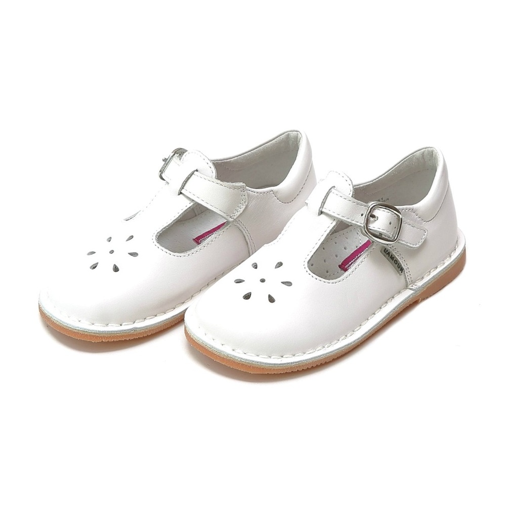 L'Amour Joy Classic Leather T-Strap Mary Janes